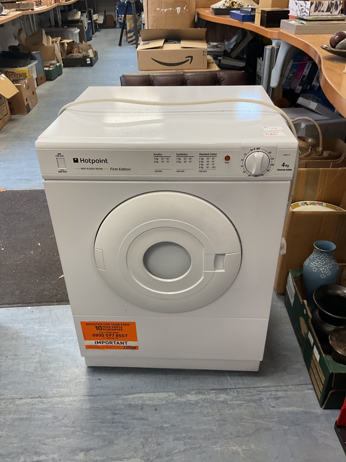 1031 Hotpoint first edition counter top tumble dryer