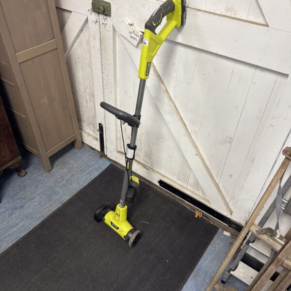 Ryobi P3200 One+ cordless patio cleaner for outdoor surfaces.