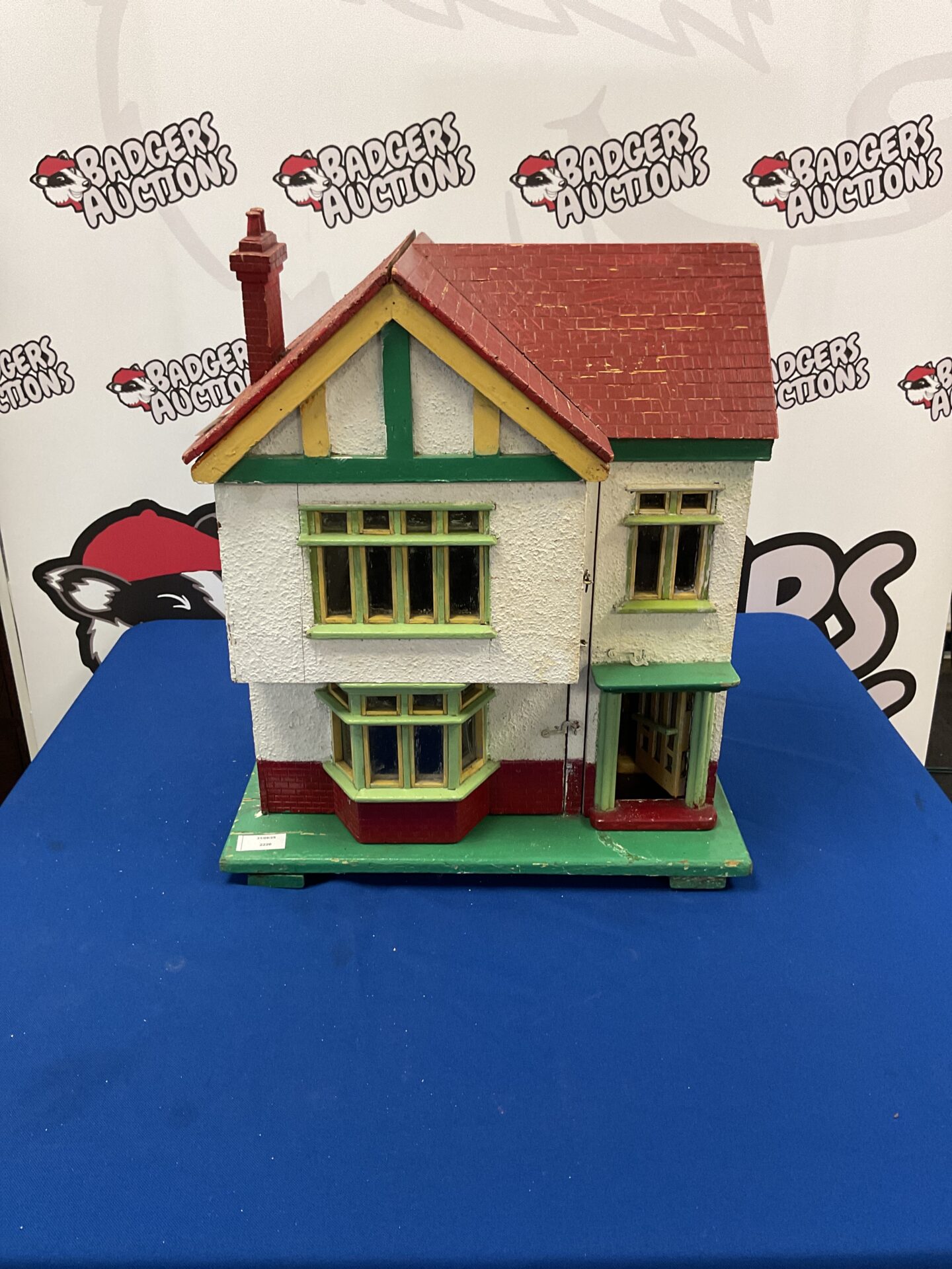 363 Wooden model house with opening front wall