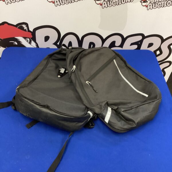 Black cycle pannier rucksack for commuting and cycling.