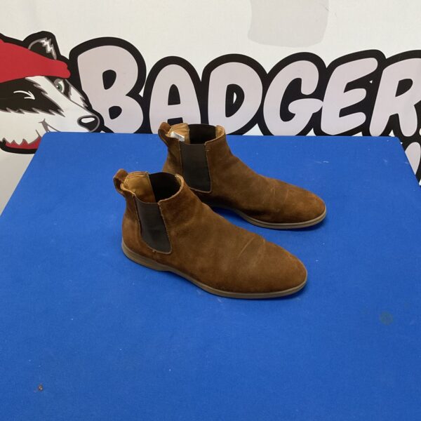 Brown Dune London suede boots, size 9 UK.