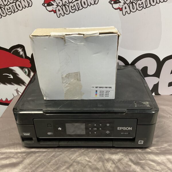 Epson XP-422 wifi printer with ink for home office use.