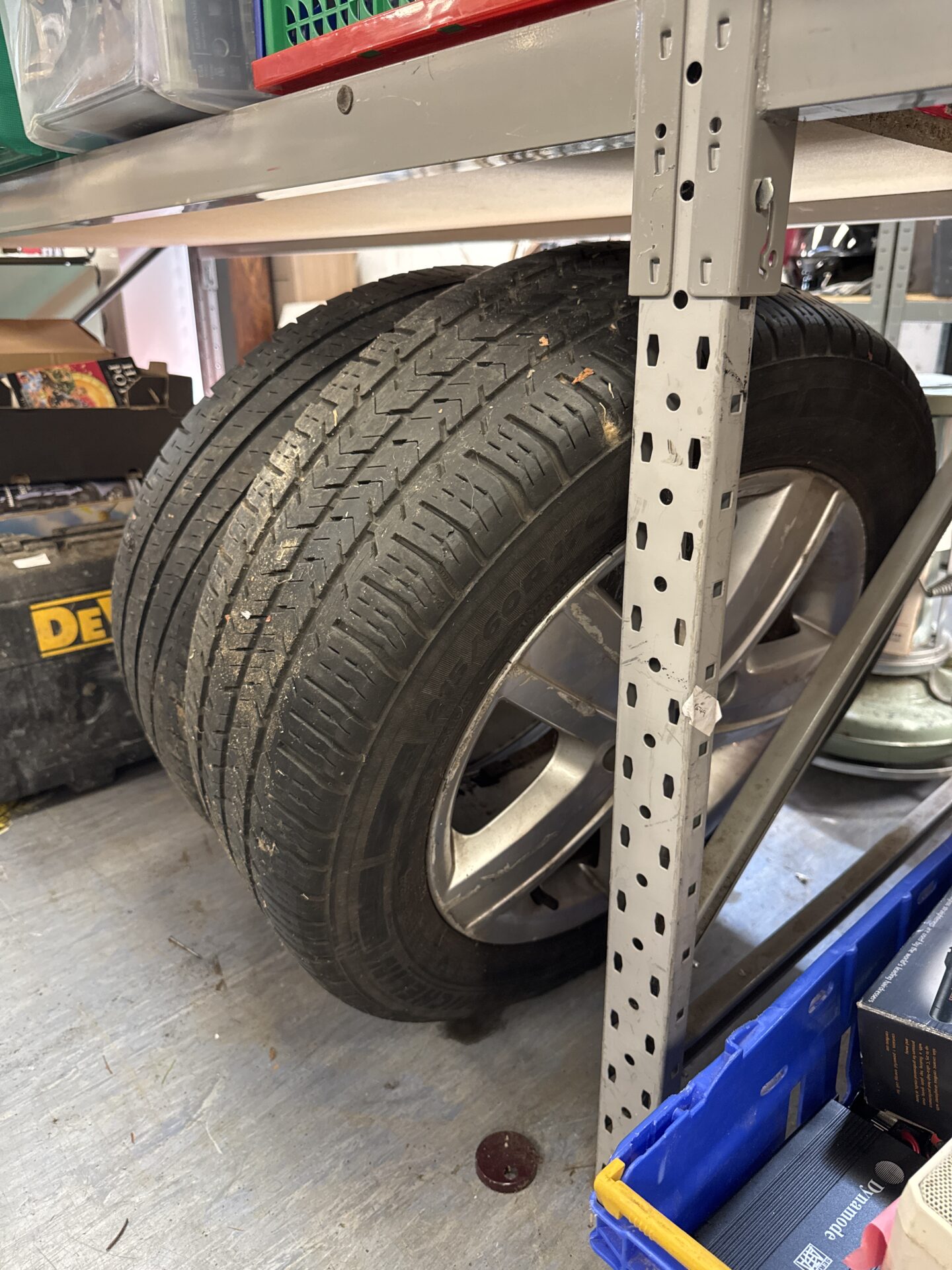 898 Two 17” VW transporter alloy wheels – have kerb marks