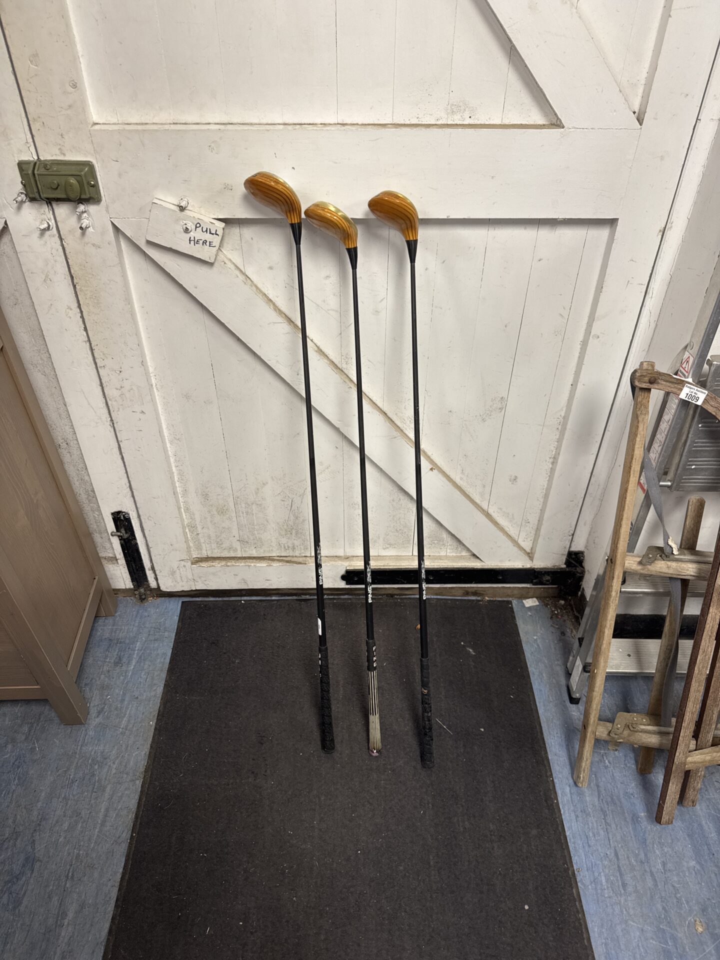 589 Three vintage ping zing karsten golf woods