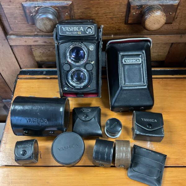 Vintage Yashica Mat 124 G medium format film camera.