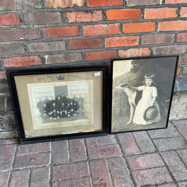 Vintage framed photograph of an Oxford University rugby team.