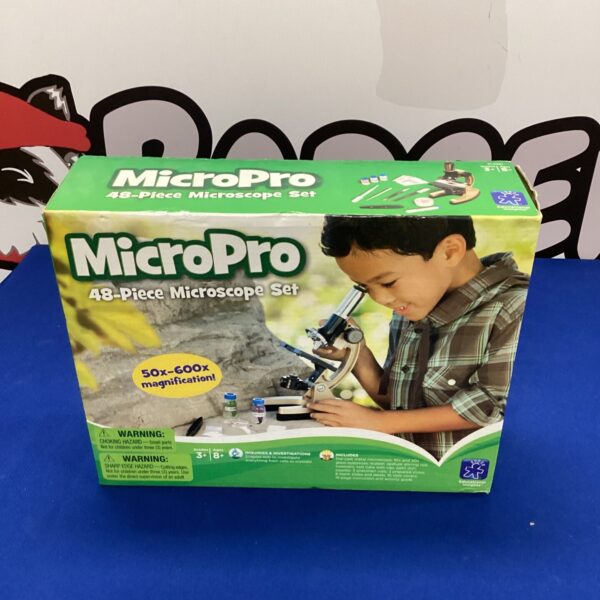 Box for a vintage Micropro Microscope Set, science educational toy.