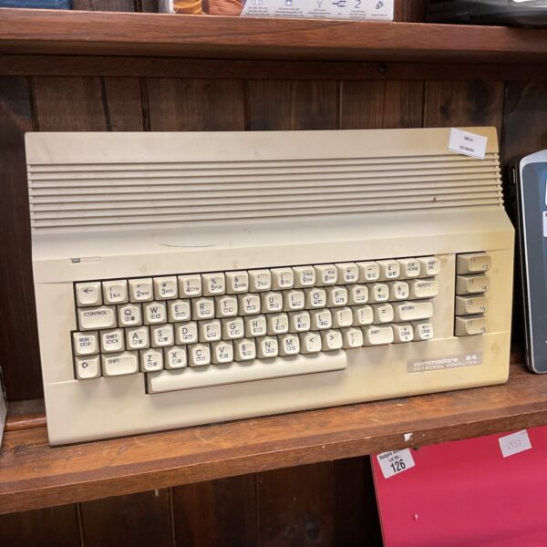 Vintage Commodore 64 computer, a classic 8-bit home computer.