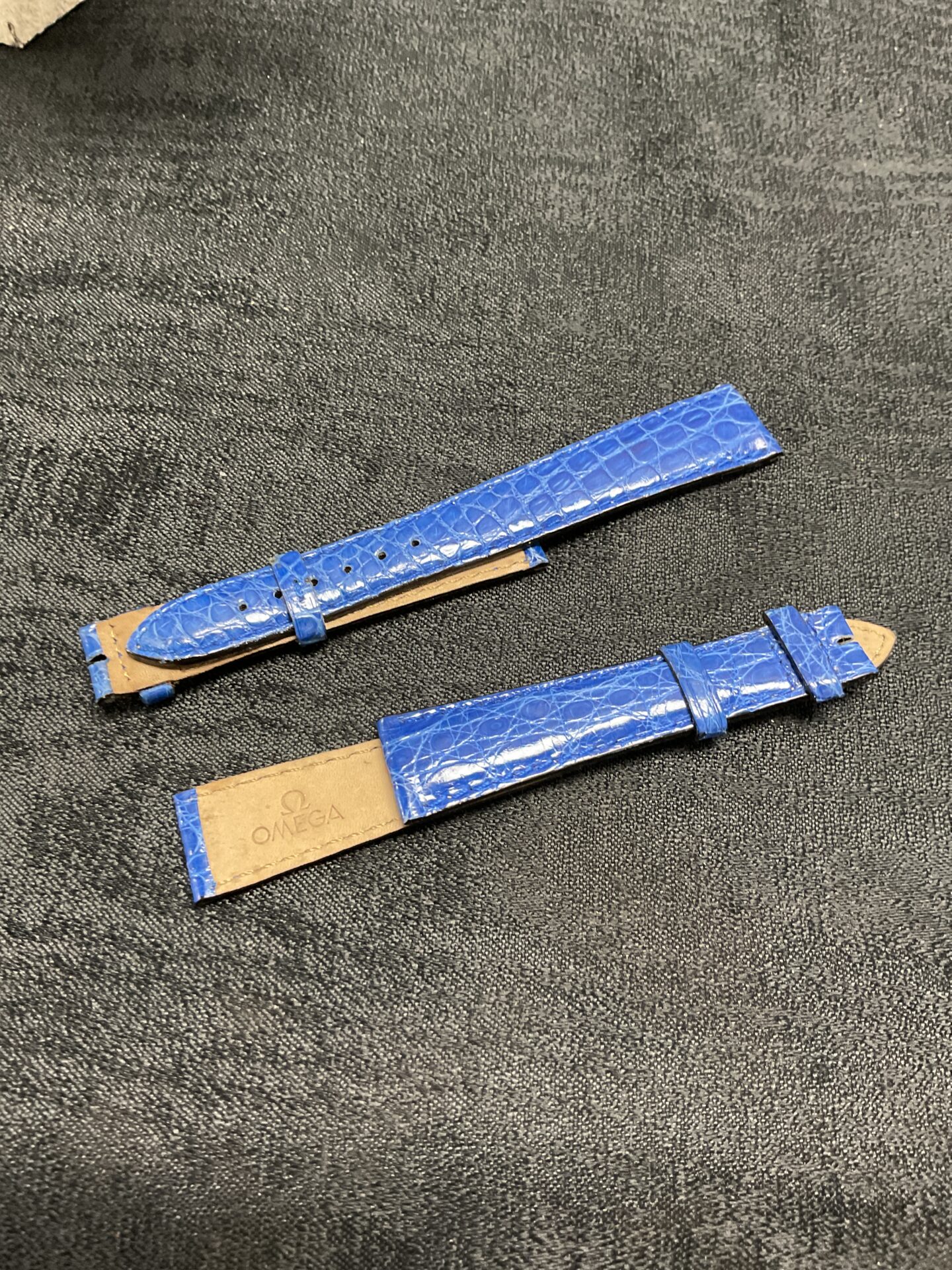 791 Two leather genuine Omega Watch straps