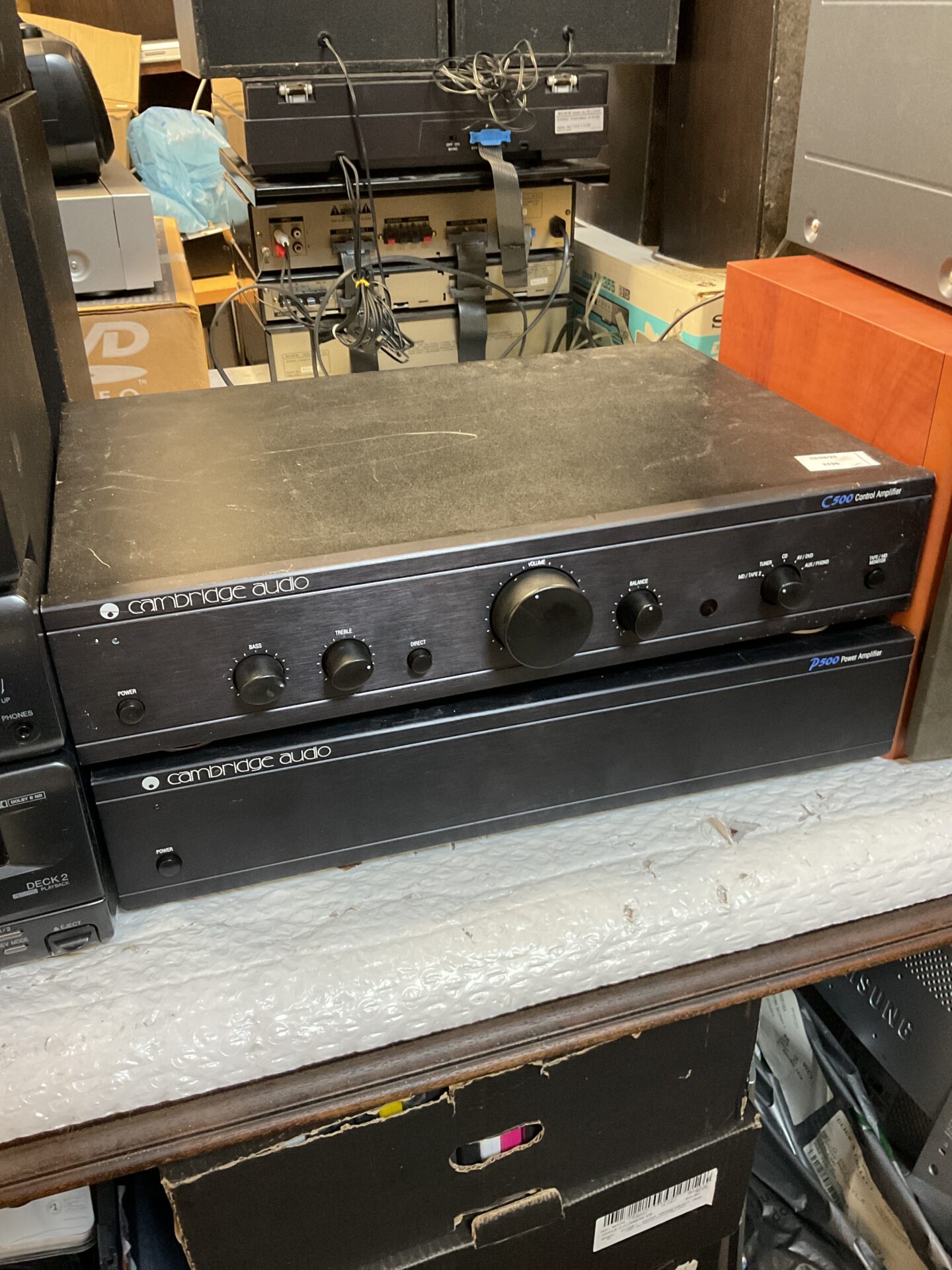 165 Cambridge audio c500 control amplifier & p500 power amplifier