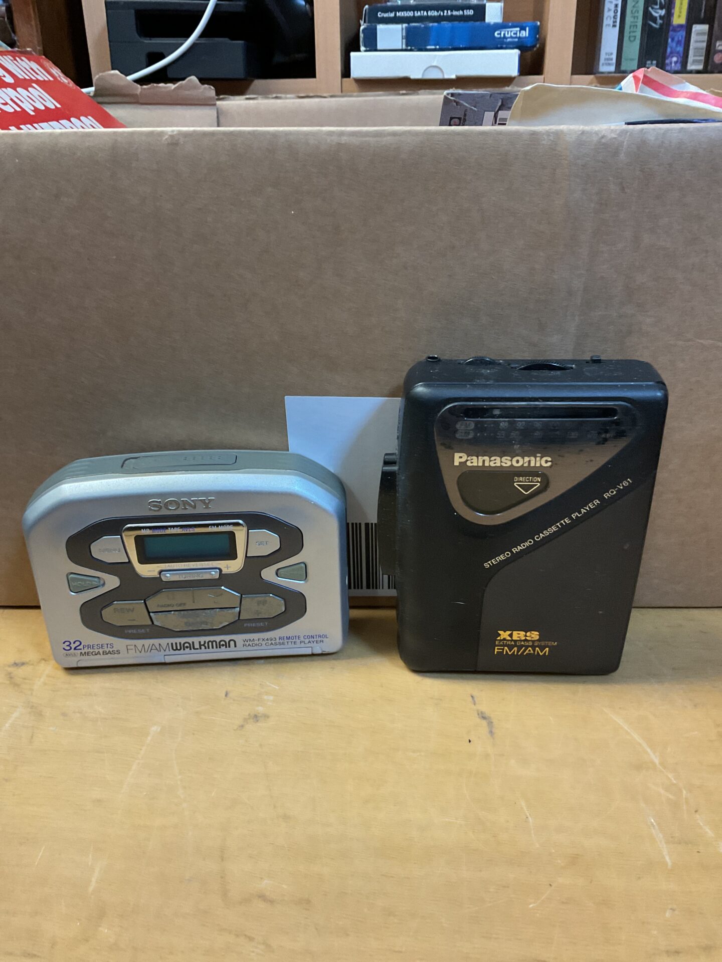 173 Two Walkmans including sony wm-fx493 & Panasonic rc-v61