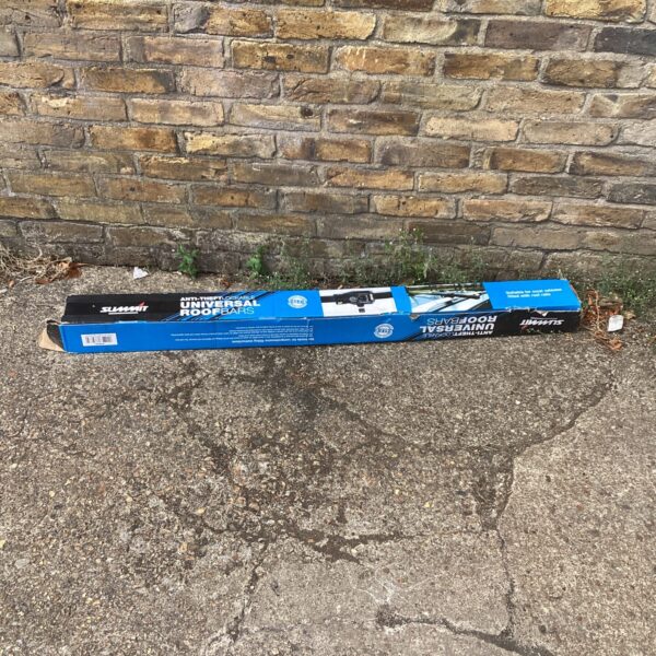 New Summit Universal Roof Bars in original packaging.
