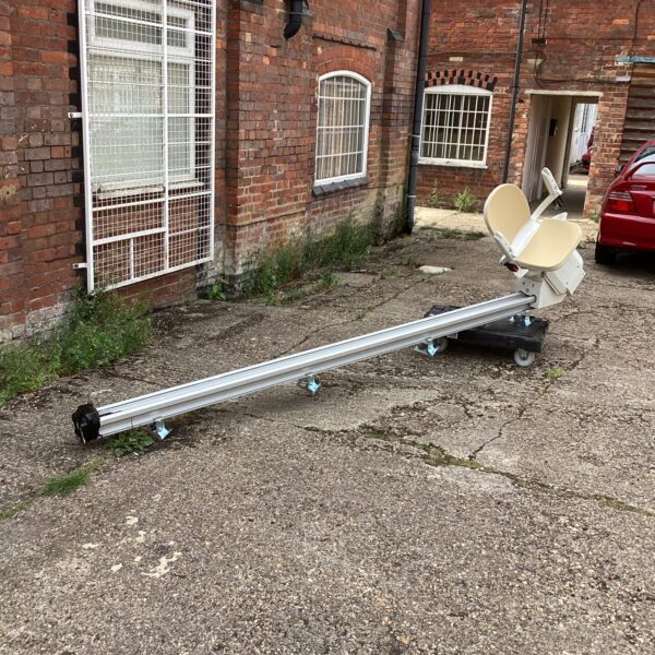Used Acorn Superglide stairlift with rail system.