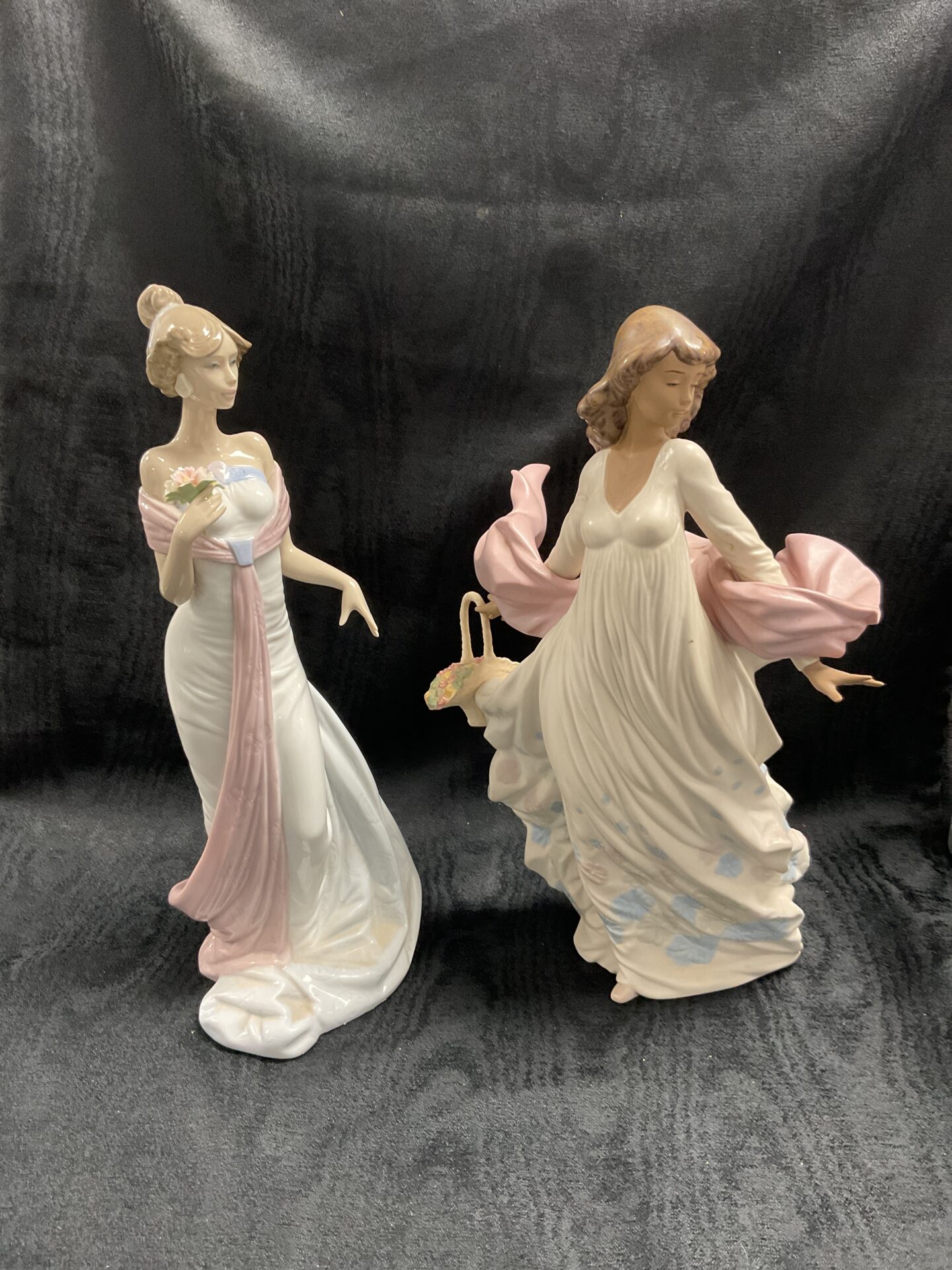 885 Two Lladro Figurines 12 Flower Girls spring splendour and summer infatuation