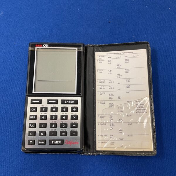 Vintage ASA CX-1 flight calculator with rotating scales for flight planning.