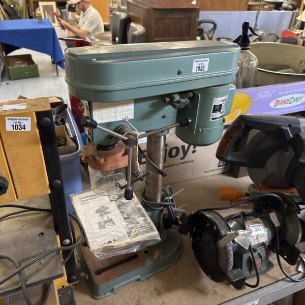 Vintage Nu-tool pillar drill for workshop use.
