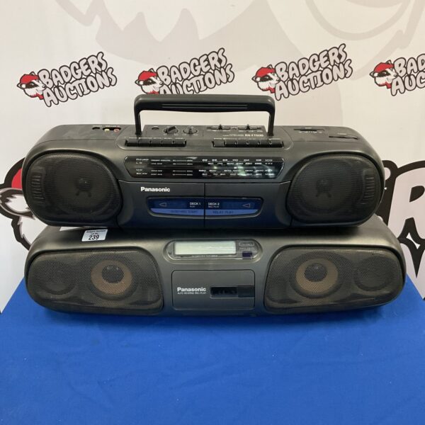Vintage Panasonic RX-FS29 radio cassette player, a retro boombox.