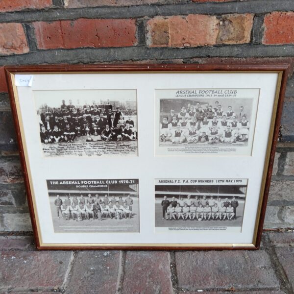 Vintage Arsenal FC team photo celebrating League Championship win in 1938.