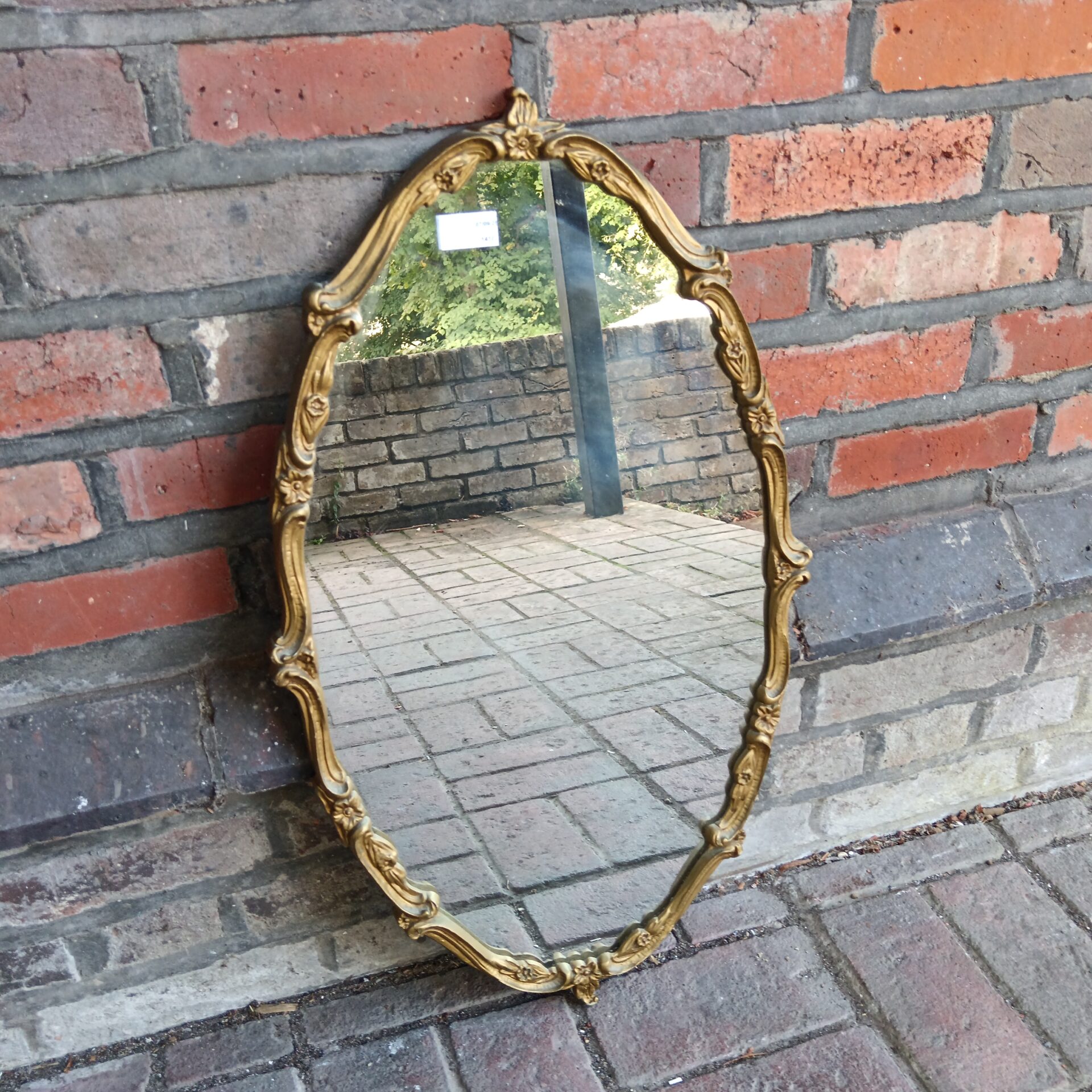 769 Gilt framed french style boudoir mirror