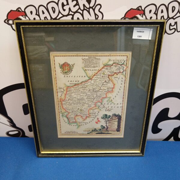 Antique hand-coloured map of Buckinghamshire, detailed 18th-century county map.
