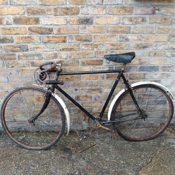 Vintage CWS Federation bicycle from the 1930s, showing wear and tear.
