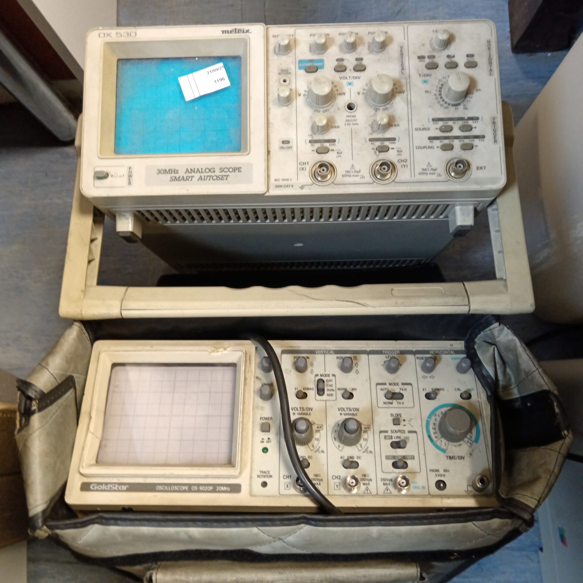 250 Meteix ox 530 & gold star is 9020p oscilloscopes