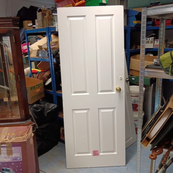 White painted interior door measuring 1970x760mm for renovation projects.