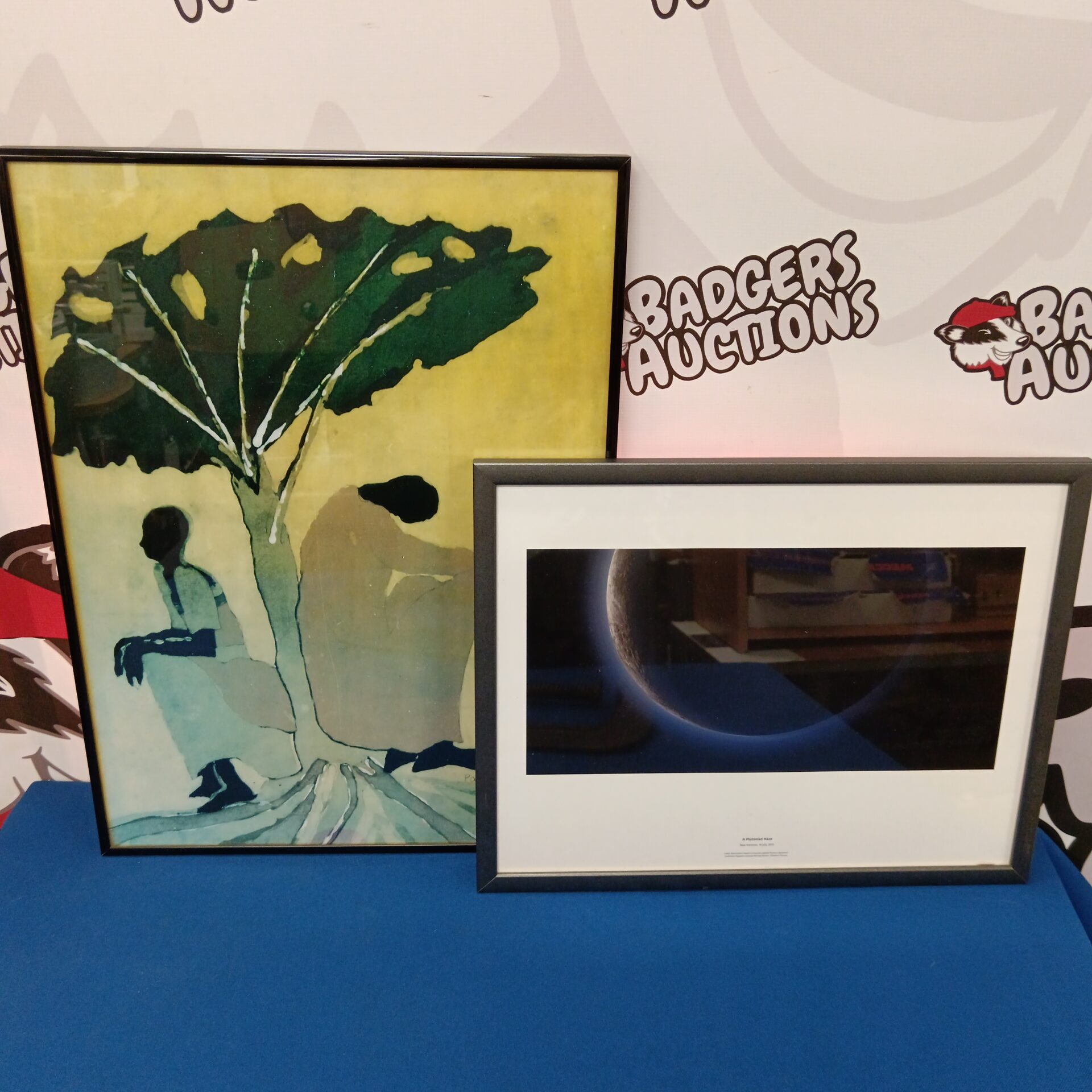 730 Michael Benson kinetikon pictures print of a Plutonian haze & Paul nzalamba print