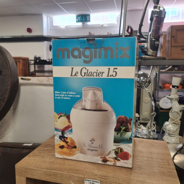 Vintage Magimix Le Glacier 1.5 ice cream maker appliance.