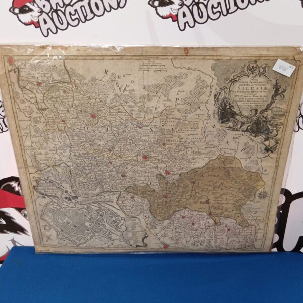 Antique 1758 map of Deutschland, detailed historical cartography.