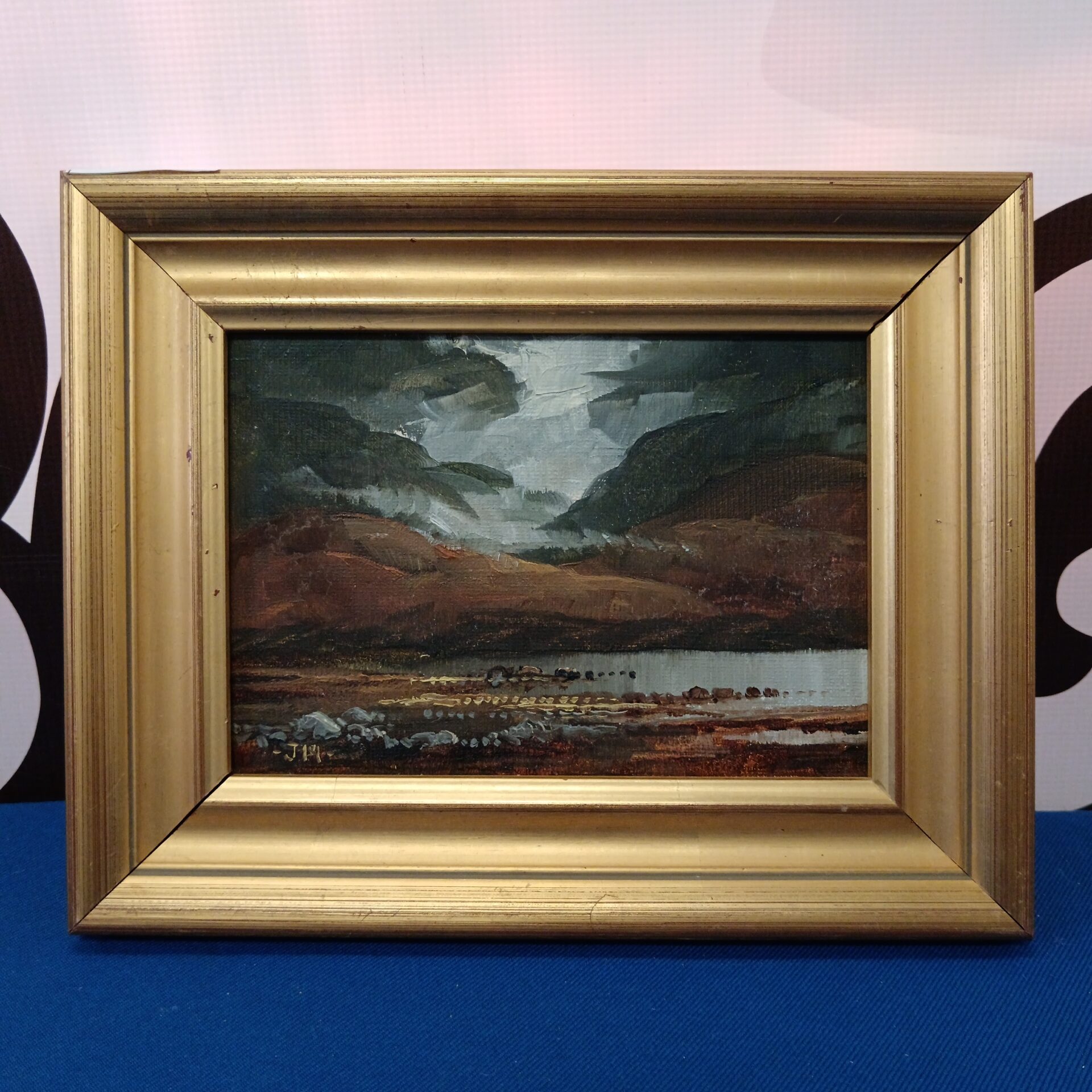 781 jack r mould highland loch oil on board artwork