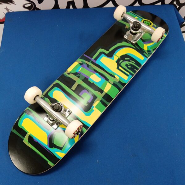Vibrant Blind skateboard with 52mm wheels and Tensor trucks for street skating.