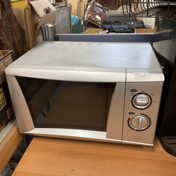 White Cookworks 700w microwave, a practical kitchen appliance.