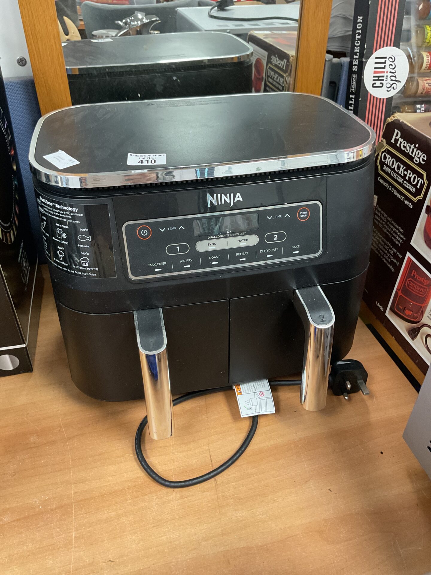 410 Ninja dual zone air fryer untested
