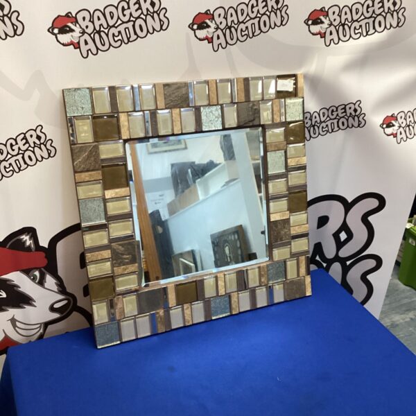 Decorative 20x20 tile surround mirror for home decor.