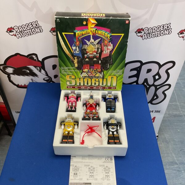 Vintage boxed Shogun Megazord Power Rangers set from 1995.