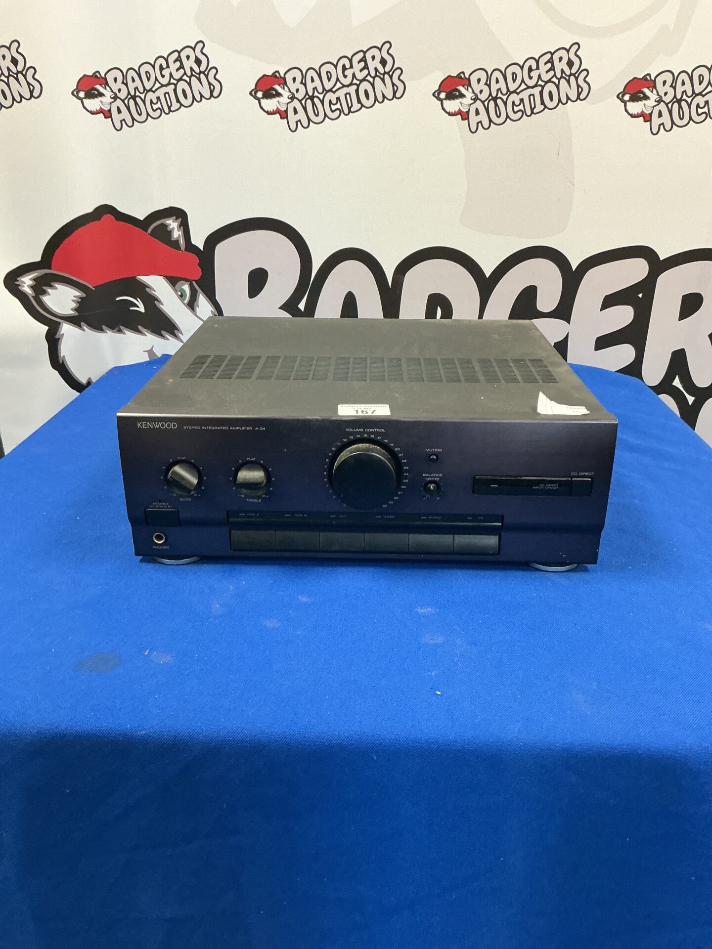 167 Kenwood stereo integrated amplifier A-34