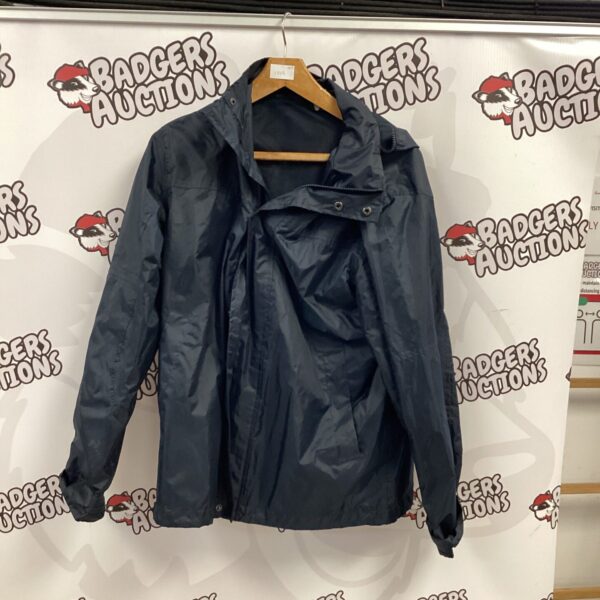 Blue Cotton Traders jacket, size small, lightweight outdoor wear.