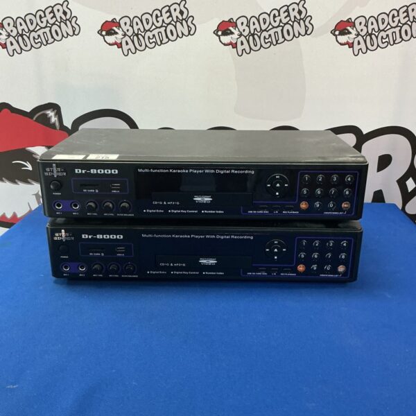 Star-Singer Dr-8000 karaoke player with digital recording features.