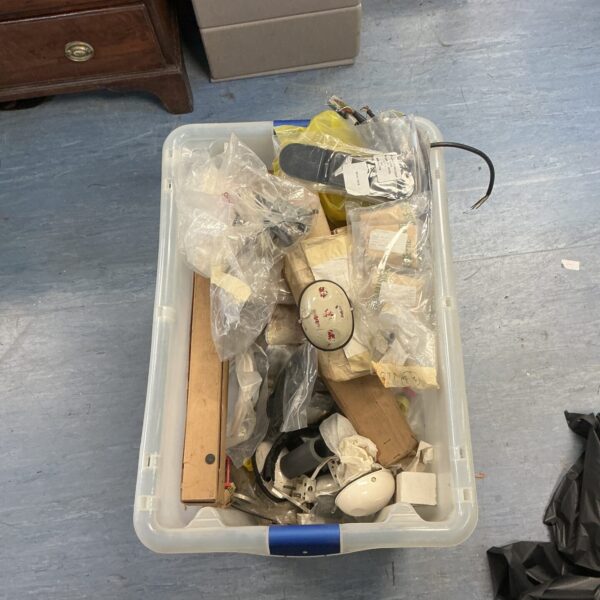 Large lot of vintage military electronic equipment and components.