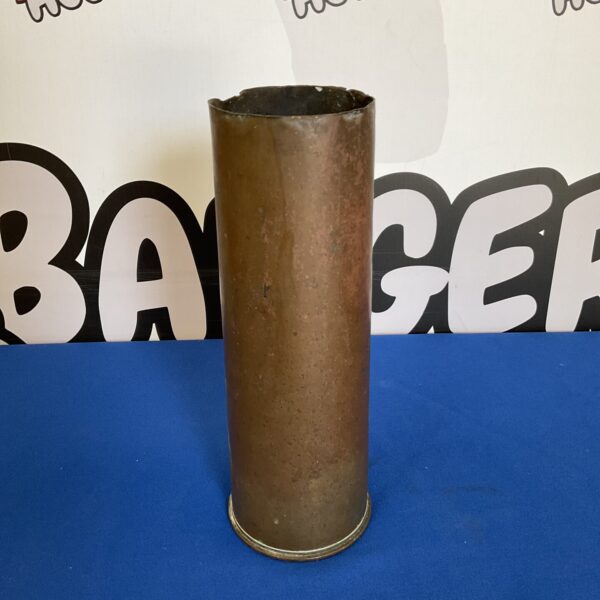 Vintage 1942 WW2 cannon shell, military collectable.