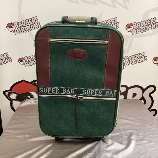 Vintage Superbag wheeled suitcase with extendable handle.