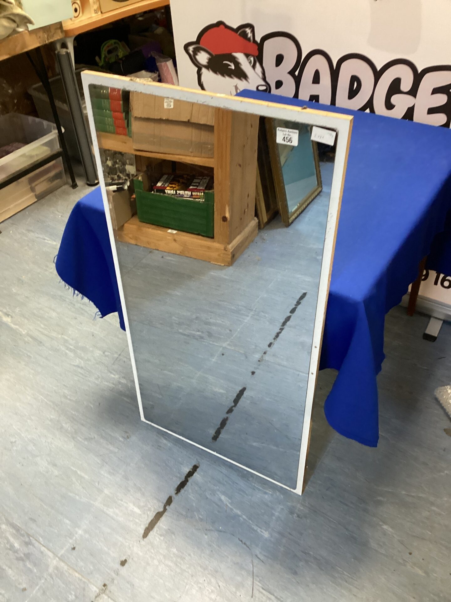 507 Wall hanging mirror on board