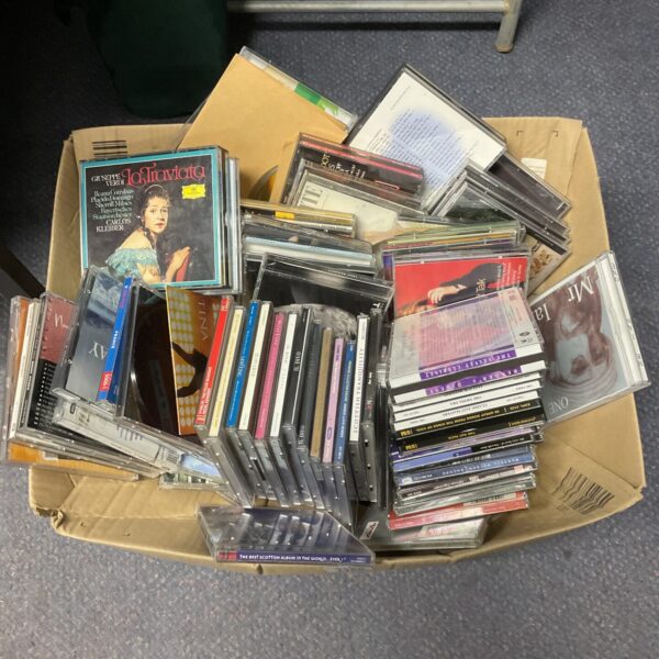 Large lot of music CDs with various artists and genres.