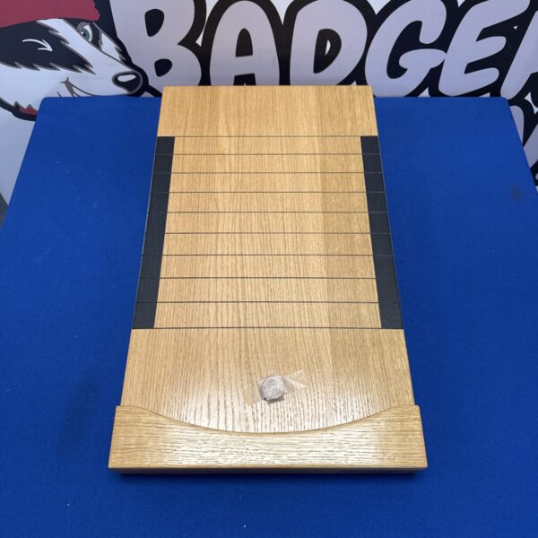 Vintage Masters Games light oak shove ha’penny board for pub games.
