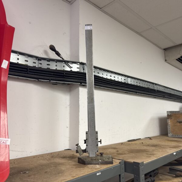 Vintage vernier height gauge for precise engineering measurements.
