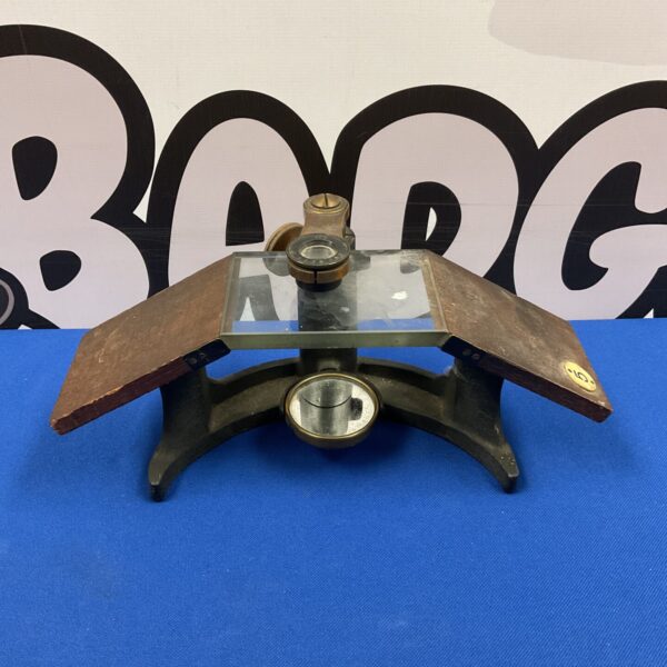 Antique R&J Beck dissecting microscope with brass construction.