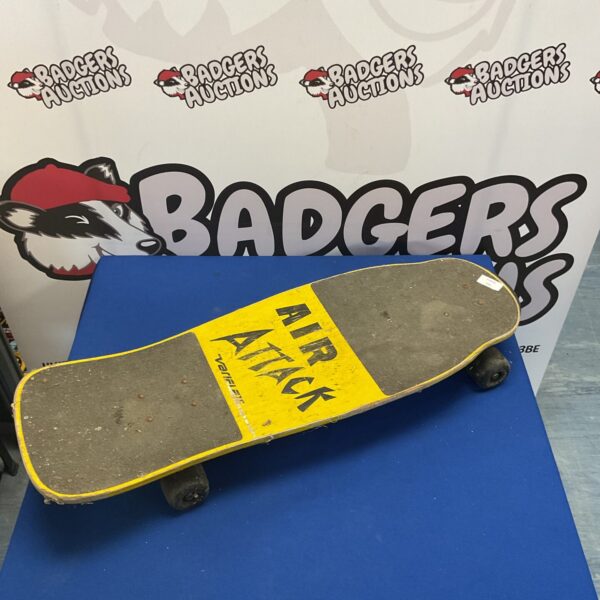 Vintage Variflex skateboard with a bottle shape deck.