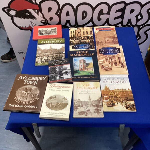 Bundle of vintage Aylesbury local history books for collectors.