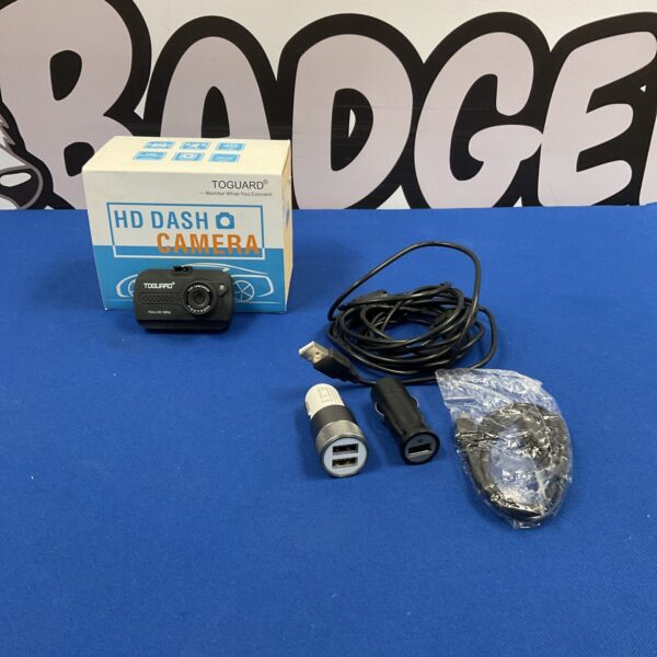 Black ToGuard HD dash camera for vehicle recording.